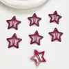 Polvo de Cebolla con Destellos de Color Estrella de Cinco Puntas Cabello Roto Pasador para el Cabello BB Color Flequillo Lateral Clip Cabello Roto Pasador Pequeño Tocado Accesorios para el Cabello