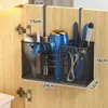Soporte de Pared para Inodoro Estante de Almacenamiento para Baño Soporte para Secador de Pelo de Baño Tocador de Baño Sin Taladro