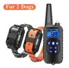 Dispositivo de Entrenamiento para Perros, Dispositivo Anti-Ladrido, Recargable, Impermeable, Anti-Ladrido, Control Remoto de Larga Distancia de 800 m, Collares de Descarga Eléctrica para Mascotas, Transfronterizo