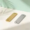 Accesorios de Colgante de Acero Inoxidable Transfronterizos Tira Larga de Agujero Doble para Pulsera Accesorios de Joyería DIY Parche de Grabado Accesorios DIY de Acero de Titanio