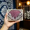 Imán de Refrigerador Cultural y Creativo de la Aldea Miao Qianhu de Guizhou, Corona Miao, Imán de Refrigerador Teñido con Índigo para Tocados Miao, Refrigerador con Bordado Miao