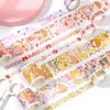 Set de Cintas Washi Serie Diaria de Ocio de Yuxian Doudou Pintado a Mano Lindo Pegatinas de Material para Manualidades 5 Rollos 8 Estilos