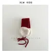 Atmósfera Navideña~Ins Coreano Otoño e Invierno Cálido Rojo Festivo Año Nuevo Orejeras Niños Cordones Protección Auditiva Bufanda para el Cuello Tendencia
