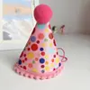 Babero de encaje de lunares para mascotas artículos de uso diario para gato perro estilo coreano collar de lunares de colores tocado INS venta al por mayor