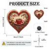 Ímãs de geladeira acrílicos planos 2D de tema vegetal para exportação são adequados como presentes para o Dia das Mães e o Dia dos Pais