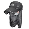 Sombrero para el Sol para Pesca al Aire Libre, de Ala Larga para Hombre, Verano, Transpirable, Cortavientos, Malla, Gorra de Béisbol, Sombrero de Pesca