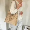 Bolsa Poá Nova Casual Estilo Coreano 2026 Trabalho Grande Capacidade Tote Bolsa Tote Feminina Moda Ombro Único Transversal