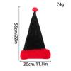 Adornos navideños de Halloween transfronterizos. Nuevo gorro navideño negro de peluche. Disponible.