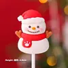 Decoração de Bolo de Natal para Celebridade da Internet 2025 Sino Papai Noel Boneco de Neve Decoração de Sobremesa de Confeitaria Plug-in