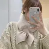 Bufanda de Imitación de Piel de Conejo Estilo Coreano para Otoño e Invierno, Bufanda de Moda Estilo Ins, Bufanda Gruesa Cálida de Peluche para Mujer