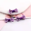 Tela Cuadros Pequeños Retro Artística Mini Moño Accesorios para Cabeza de Peluche DIY Materiales Decorativos