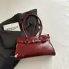 Bolso Rojo Ballet Dulce Fresco para Axila, Bolso Baguette, Bolso de Novia para Boda, Bolso de Mano con Correa para Hombro de Invierno de Gama Alta