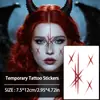 Pegatinas de Tatuaje de Manchas de Sangre Góticas Transfronterizas con Marcas Rojas, Cruces y Rasguños en Varias Formas para Crear una Atmósfera Genial y Oscura con Tatuajes Personalizados