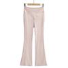 Hot Girl Slim-Fit V-Waist Dape Malha Micro-Swine Calças Femininas Outono e Inverno 2024 Calças