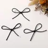 Corea del Sur Dongdaemun Mismo Estilo Cuero Plateado Lazo DIY Hecho a Mano Dulce y Fresco Accesorios para la Cabeza Accesorios para el Cabello Material para Pendientes Venta al por Mayor