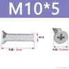 Tornillos de Cabeza Avellanada de Cruz Acero al Carbono Galvanizado Tornillos de Cabeza Plana M3M4M5M6 Fijaciones Multiespecificación Venta al por mayor en stock