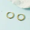 Aretes pequeños de círculo trenzado, aretes trenzados, estilo retro único, no es necesario quitárselos al dormir, nuevo producto 2021, elegantes