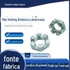 Fabricantes americanos de porca sextavada com fenda polegada porca sextavada fêmea com fenda porca coroa ANSI ASME B18.2.2