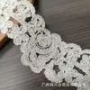 Accesorios de Decoración para Escote y Dobladillo de Vestido de Mujer con Bordado Floral de Encaje Soluble en Agua de Hilo de Algodón Vintage Estilo Francés