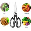Tijeras de Cocina Multifuncionales al por Mayor de Fábrica para Cortar Huesos de Pollo y Abrir Nueces, Tijeras de Acero Inoxidable Domésticas con Diseño de Panda, Específicas para Cocina