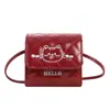 Bolsa de Hombro de Gato de Dibujos Animados Linda Estilo Nuevo Verano 2026 Bolso Cruzado para Niños Bolsa Cuadrada Pequeña Bordada Mini Billetera