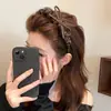 Diadema Estilo Francés con Lazo Estampado de Leopardo 2025 Nuevo Lujo Ligero Elegante Corona Alta Dientes Antideslizante Diadema Accesorio para el Cabello