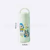 Vaso de agua de vidrio de dibujos animados con soporte, lindo y elegante, para niñas, vaso para beber al aire libre, engrosado y aislado, adecuado como regalo promocional