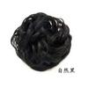 Peluca realista Banda para el cabello Banda de goma Moño para el cabello Recogedor de cabello Flor Botón floral Cabeza femenina Flor Cabello rizado esponjoso Banda para el cabello grande