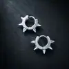 Cuffs para Oreja de Acero Inoxidable Pulido a Máquina, de Venta Caliente en Europa y América, con Diseño de Estrella de Seis Puntas y Ocho Puntas, Pendientes Minimalistas de Personalidad Piercing