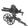 Venta Caliente Transfronteriza Terceros Armas Militares Cañón Ametralladora Pesada Niño Humano Bloques de Construcción Juguetes Modelo de Armas Pesadas