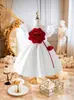 Vestido de princesa infantil de comercio exterior, vestido para niñas, vestido para interpretación de piano, vestido de novia para niña de las flores, banquete de cumpleaños y aniversario para niñas pequeñas.