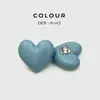 Botones Metálicos de Resina Coloridos en Forma de Corazón para Chaquetas de Punto y Suéteres, Botones de Corazón para Abrigos de Mujer, Botones Decorativos de Corazón Color Durazno