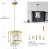 Ventas directas del fabricante de Zhongshan: Lámpara de araña de cristal transfronteriza para comedor, dormitorio, recibidor, barra de bar y pasillo en estilo retro americano