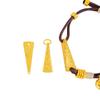 Loja de ouro com acessórios de ouro vietnamita DIY Gato da Sorte Triângulo Auspicioso Pingente de Cone Pulseira de Mão Acessórios de Colar
