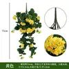 Flor de manzano silvestre simulada, enredadera de rosa colgante, enredadera de hortensia, enredadera de hoja verde, clorofilum