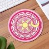 Mouse pad de borracha redonda de tamanho pequeno pulseira de mão de bloqueio de borda laptop teclado de escritório jogo de escritório engrossado resistente a manchas