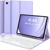 Adecuado para Samsung Tab A11Plus Funda Protectora A9+ Teclado Táctil Bluetooth con Retroiluminación Colorida Funda de Cuero con Ranura para Lápiz