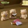 Micro-paisagem Desenho Animado Fofo Ursinho Incrivelmente Fofo Decorações para Mesa de Casa Artesanato Decorativo Criativo de Resina Pequenos Enfeites