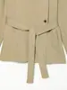 Comercio exterior transfronterizo ropa de mujer 2026 otoño nuevo estilo europeo y americano moda casual gabardina de longitud media con cinturón