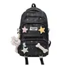 Mochila fresca y linda con forma de corazón y estrella para chicas de secundaria y preparatoria, gran capacidad, alta apariencia, mochila para estudiantes