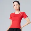 2026 Camiseta Esportiva Feminina de Manga Curta, Secagem Rápida, Respirável, para Verão, Corrida, Fitness, Emagrecimento, Yoga, Treinamento, Top Fino