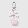 Ins Simple Dulce Exquisito Lazo Rosa Resina Lazo Flor de Cerezo Estrella Durazno Llavero Colgante DIY