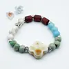 Colección de Cuentas Jingdezhen Cuentas Budistas Pulsera de Cerámica Popular Nuevo Estilo Chino Fresco y Sencillo Estilo Nacional Tejido Puramente Hecho a Mano