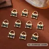 Accesorios de Arte para Uñas Estilo Nuevo Mini Bolso de Moda Dibujos Animados Metal Esmalte Estilo Chanel Decoraciones para Uñas de Niña