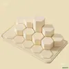 Módulo Caja Misteriosa DIY Cuadrado Hexagonal Soporte de Exhibición Grande Caja de Almacenamiento de Adornos de Muñecas Base de Bloques de Construcción