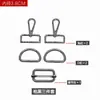 Acessórios para bolsa gancho de metal fivela de metal fivela quadrada fivela de alça de bolsa espessa fivela de anel D fivela de mochila fivela de ajuste fivela de bolsa de couro
