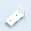 Suporte para acessório de cortina, tampão de extremidade de trilho, clipe interno de aço inoxidável, cabeça de travamento superior para acessório de trilho elétrico