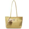 2025 Nueva Bolsa Tote de Gran Capacidad Estilo Commuter Simple y a la Moda Casual Versátil de Alta Gama Color Sólido Bolso de Hombro para Mujer