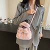 Moda Transfronteriza 2025 Bolso Cruzado Nuevo Bolso de Felpa Casual para Mujer Bolso de Mano de Felpa Bolso Cubo