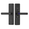 Cerradura de manija de un toque, cerradura de puerta inteligente Bluetooth Tuya, cerradura de huellas dactilares, cerradura de contraseña, cerradura de puerta electrónica para el hogar, cerradura de puerta antirrobo